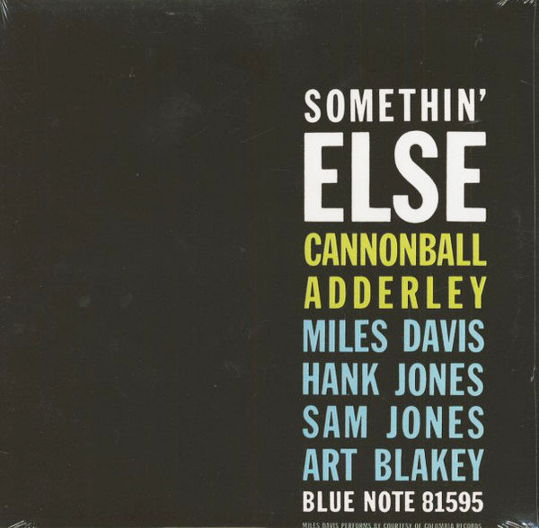 Somethin' Else - Cannonball Adderley, Miles Davis. Vinyl LP