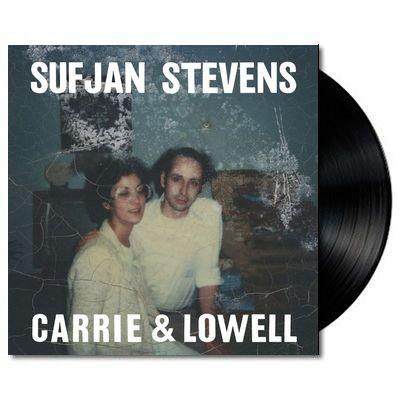 Carrie & Lowell vinyl LP by Sufjan Stevens, indie folk; candid portrait artwork