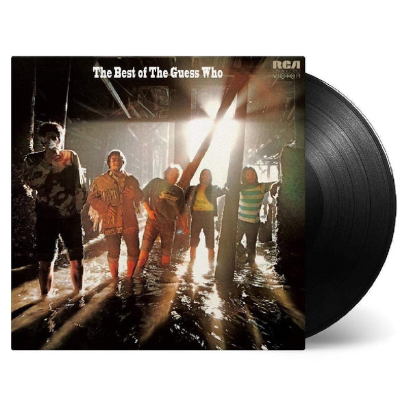The Guess Who - Best Of vinyl LP cover featuring the band members in a dark, dramatic setting with back light