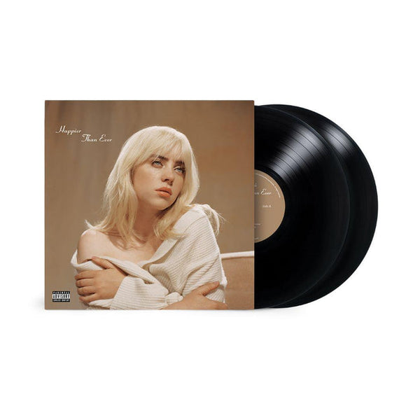Billie Eilish Happier Than Ever 2x vinyl LP, moody cover art, pop album