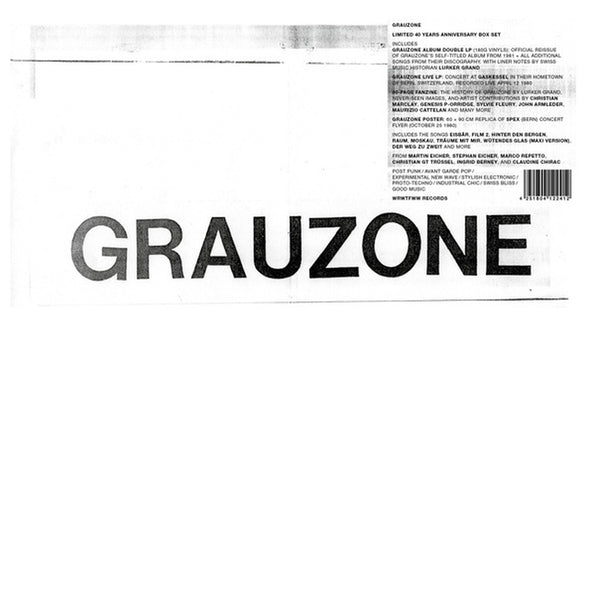 Grauzone - 40 Years Ltd. Ed. Anniversary Vinyl Box Set