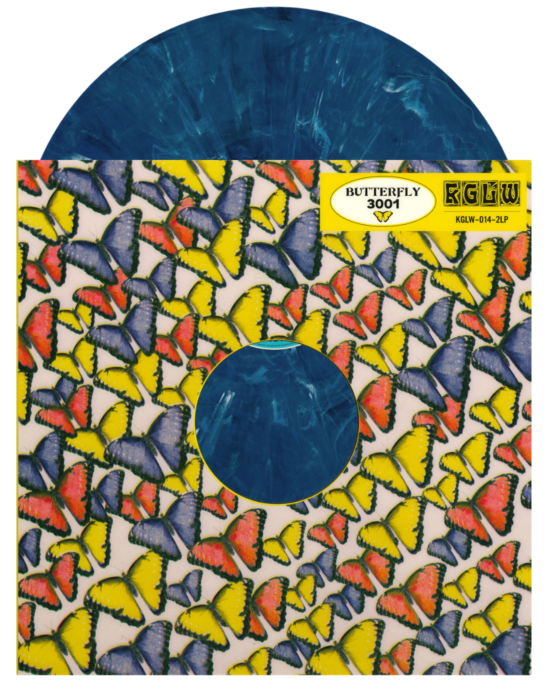 King Gizzard and the Lizard Wizard Butterfly 3001 2x vinyl LP, psychedelic rock collectible vinyl, vibrant cosmic album cover