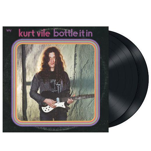 Kurt Vile Bottle It In 2x vinyl LP, 2018 indie rock album, moody cover with a photo of Kurt holding his guitar