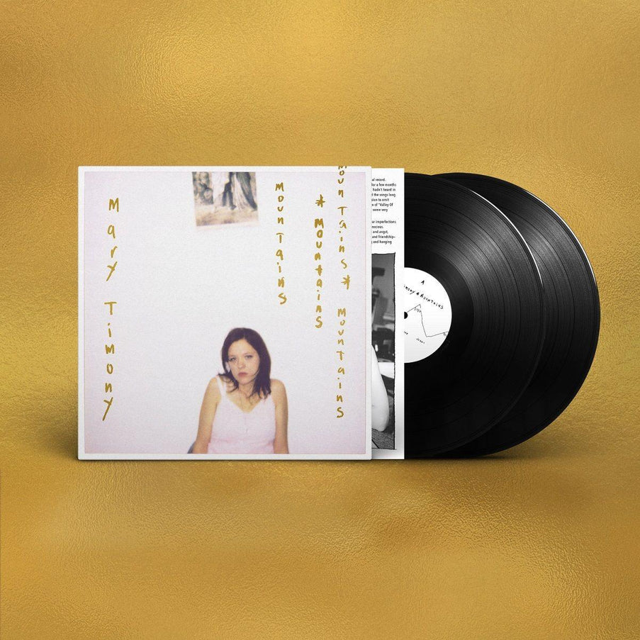 Mountains vinyl LP by Mary Timony, 2x indie rock LP; melodic guitar and vocal-driven album. Portrait of Mary on the front cover