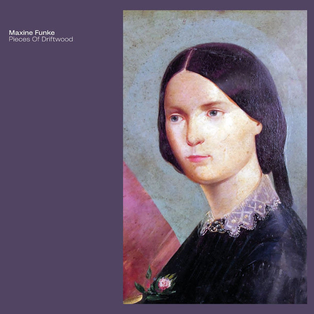 Maxine Funke Pieces Of Driftwood vinyl LP, 2022 indie folk album, minimalist cover portrait with soft, natural textures