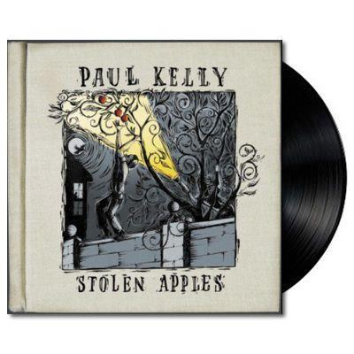 Paul Kelly Stolen Apples vinyl LP, rustic cover art, Australian rock folk album