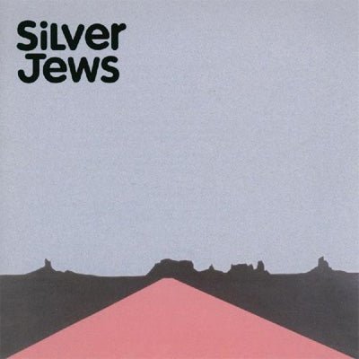 Silver Jews album cover for 'American Water', featuring a minimalist design with a road leading towards a horizon.