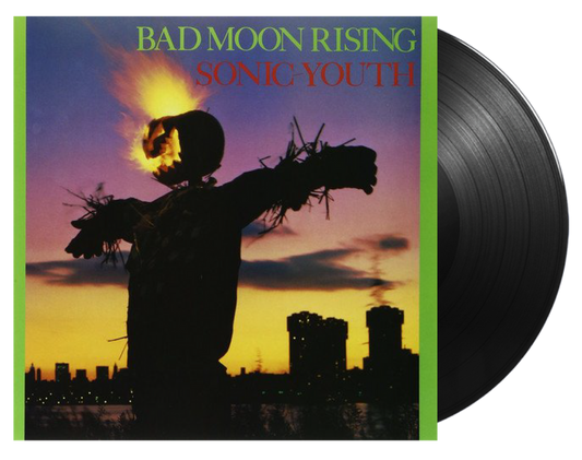 Sonic Youth Bad Moon Rising vinyl LP, experimental noise rock album cover image