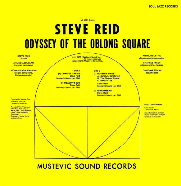 Steve Reid - Odyssey Of The Oblong Square, Gold Vinyl LP