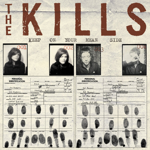 The Kills Keep On Your Mean Side vinyl LP, black and red cover, indie rock album