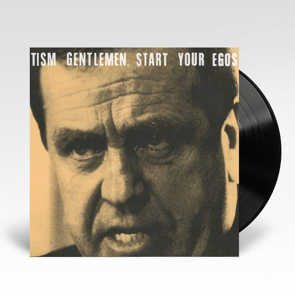 TISM Gentlemen Start Your Egos vinyl LP, satirical alternative rock collectible vinyl, bold graphic album cover